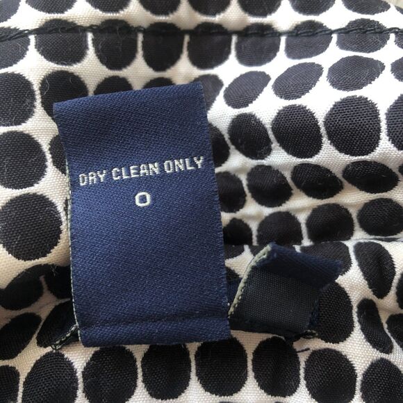 Max Edition Classic Black‎ And White Polka Dot Long Line Coat Jacket | Size 4 - Picture 11 of 15